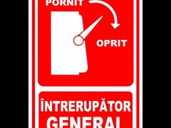 indicator pornit oprit intrerupator general