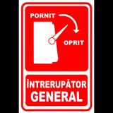 indicator pornit oprit intrerupator general